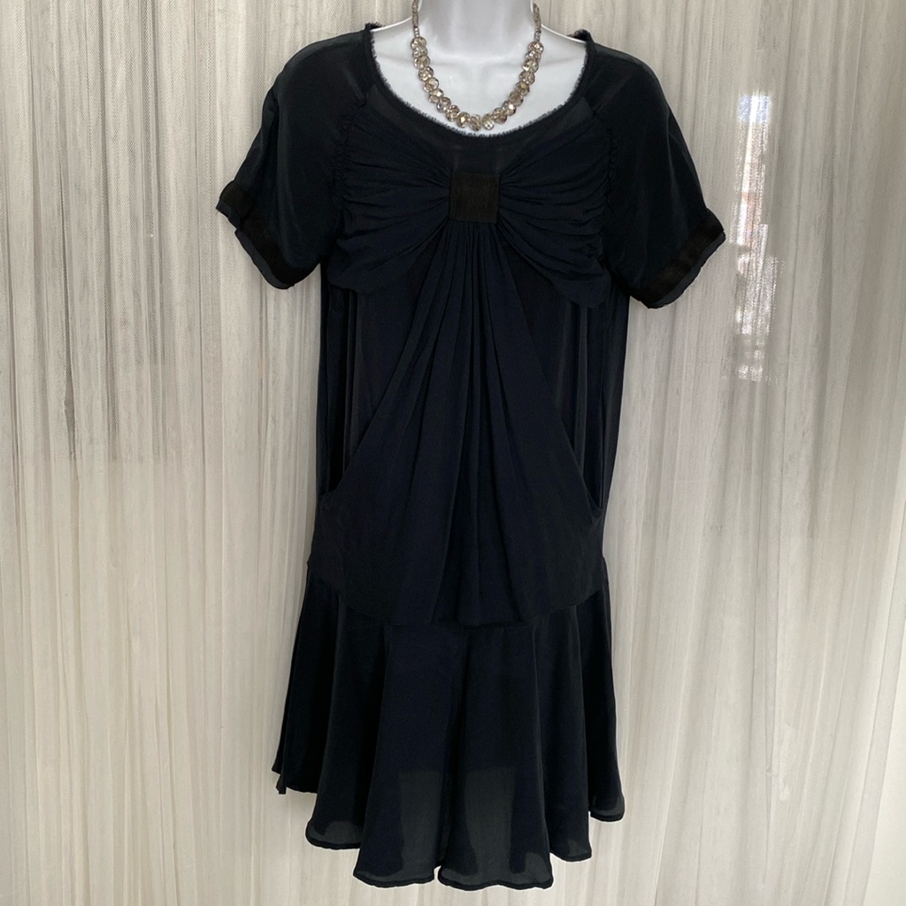 Maje 100% Silk Short Pullover Dress! Size M